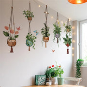 Green Leaf Garland Wall Decal Botanical Nature Inspired