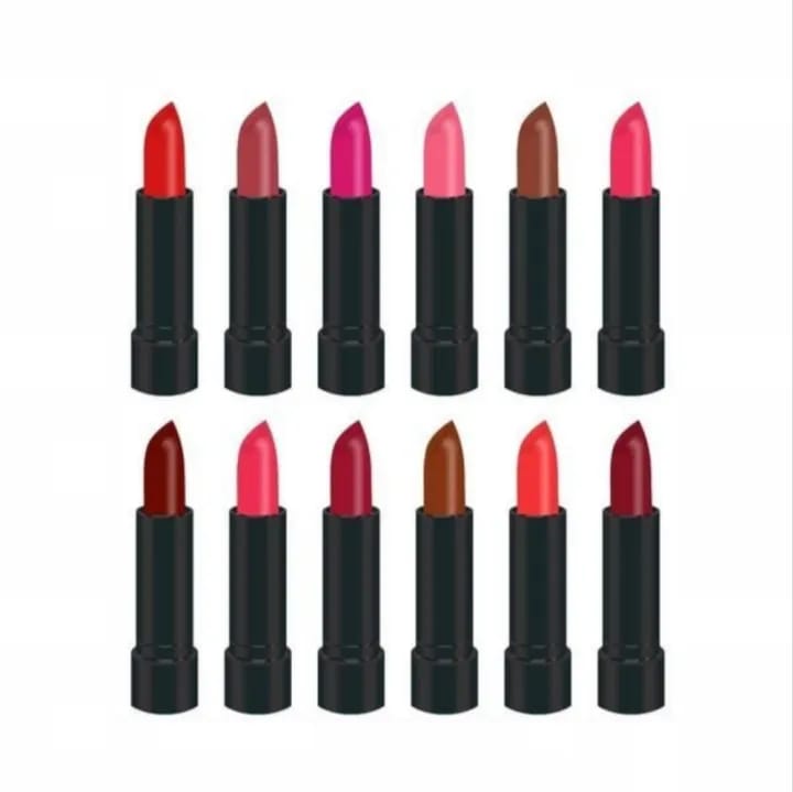 12 Pcs High Pigmented Matte Lipstick Set