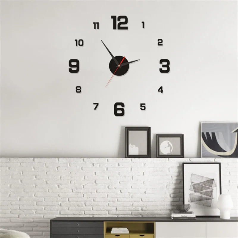 3D Luminous Wall Clock Frameless