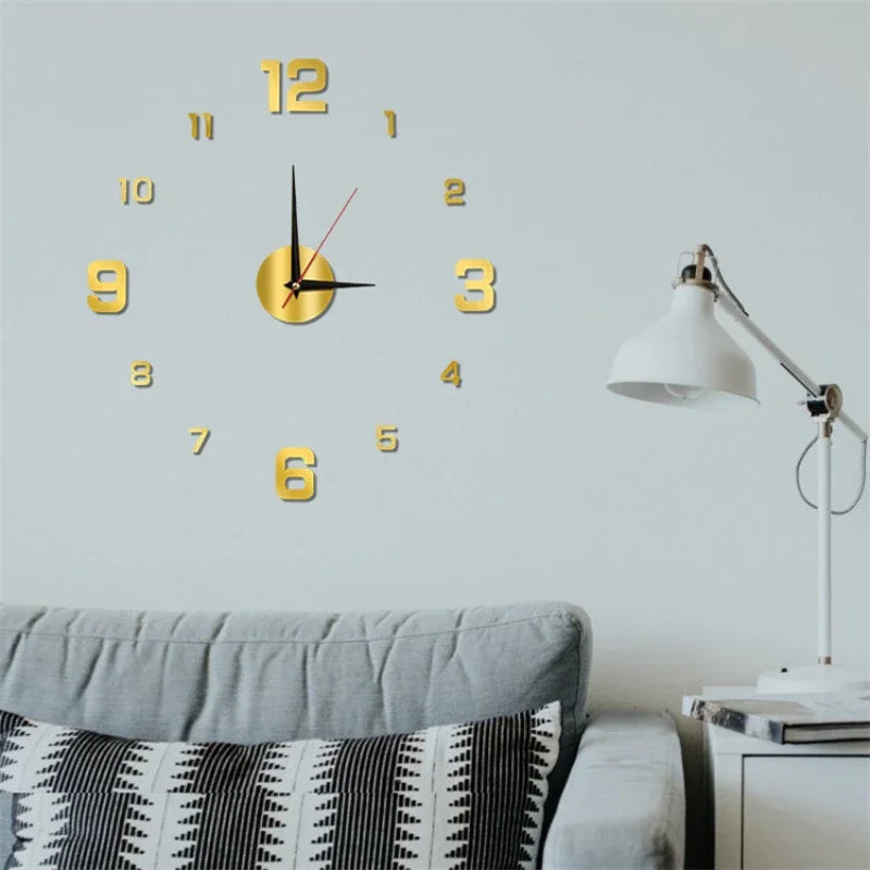 3D Luminous Wall Clock Frameless