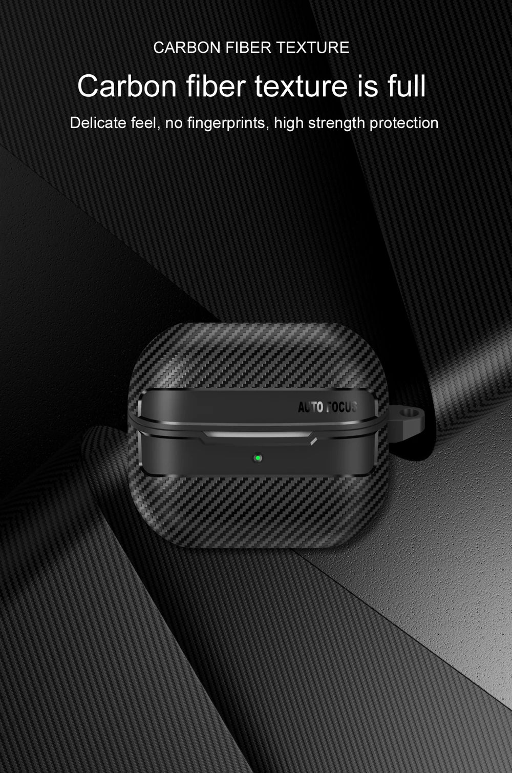 New Carbon Fiber Earphone Protective Cover For Samsung Galaxy Buds 3 / Buds 3 Pro Cover With Keychain Accessories Shockproof Bag