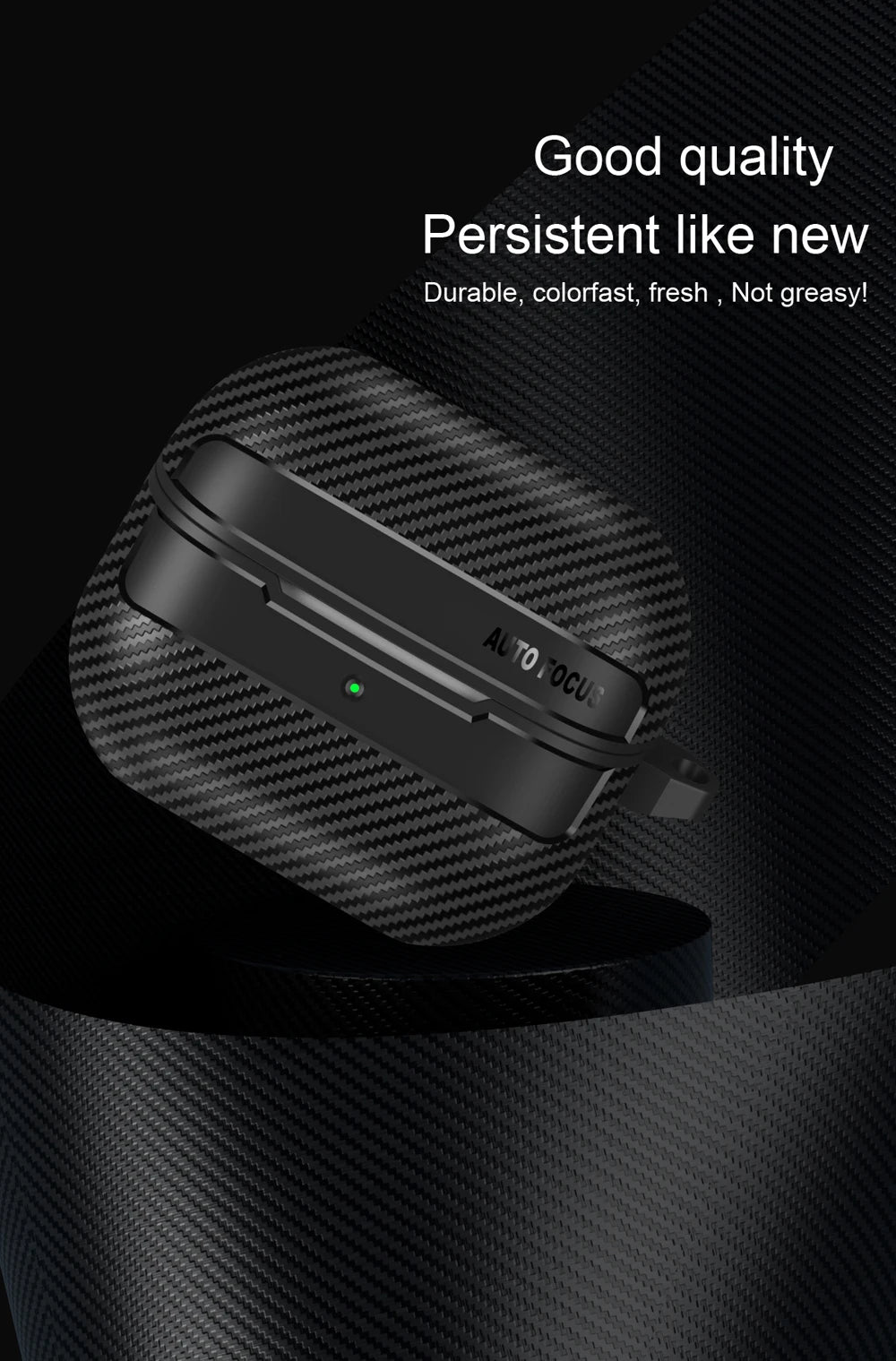 New Carbon Fiber Earphone Protective Cover For Samsung Galaxy Buds 3 / Buds 3 Pro Cover With Keychain Accessories Shockproof Bag