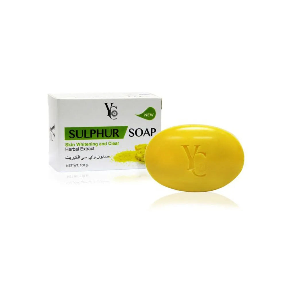 Y.C Sulphur Soap Skin Whitening And Clear Herbal Extract 100g