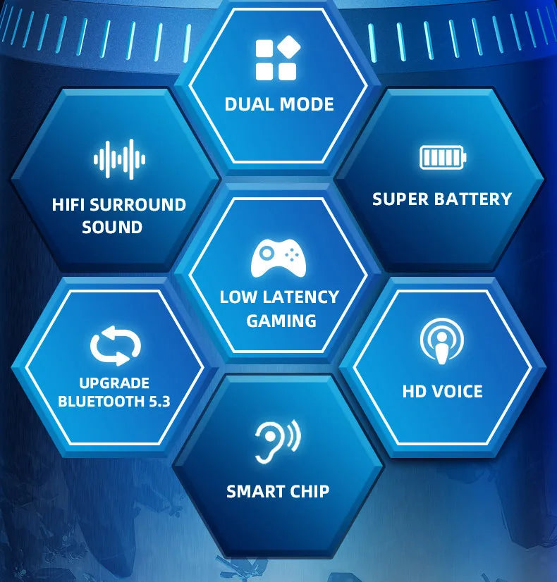 Lenovo GM2 Pro Wireless Headphones Touch Control Game Bluetooth