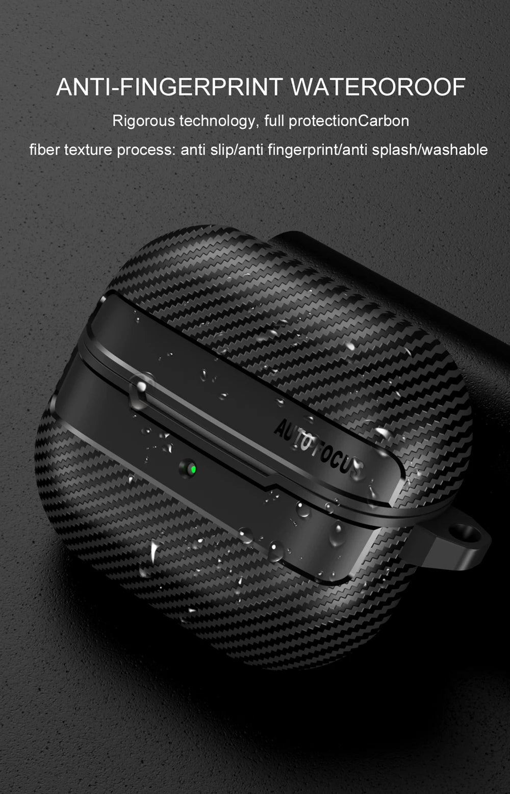 New Carbon Fiber Earphone Protective Cover For Samsung Galaxy Buds 3 / Buds 3 Pro Cover With Keychain Accessories Shockproof Bag