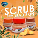 Luvvel Peach Facial Scrub 225g Jar